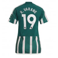 Camisa de Futebol Manchester United Raphael Varane #19 Equipamento Secundário Mulheres 2023-24 Manga Curta